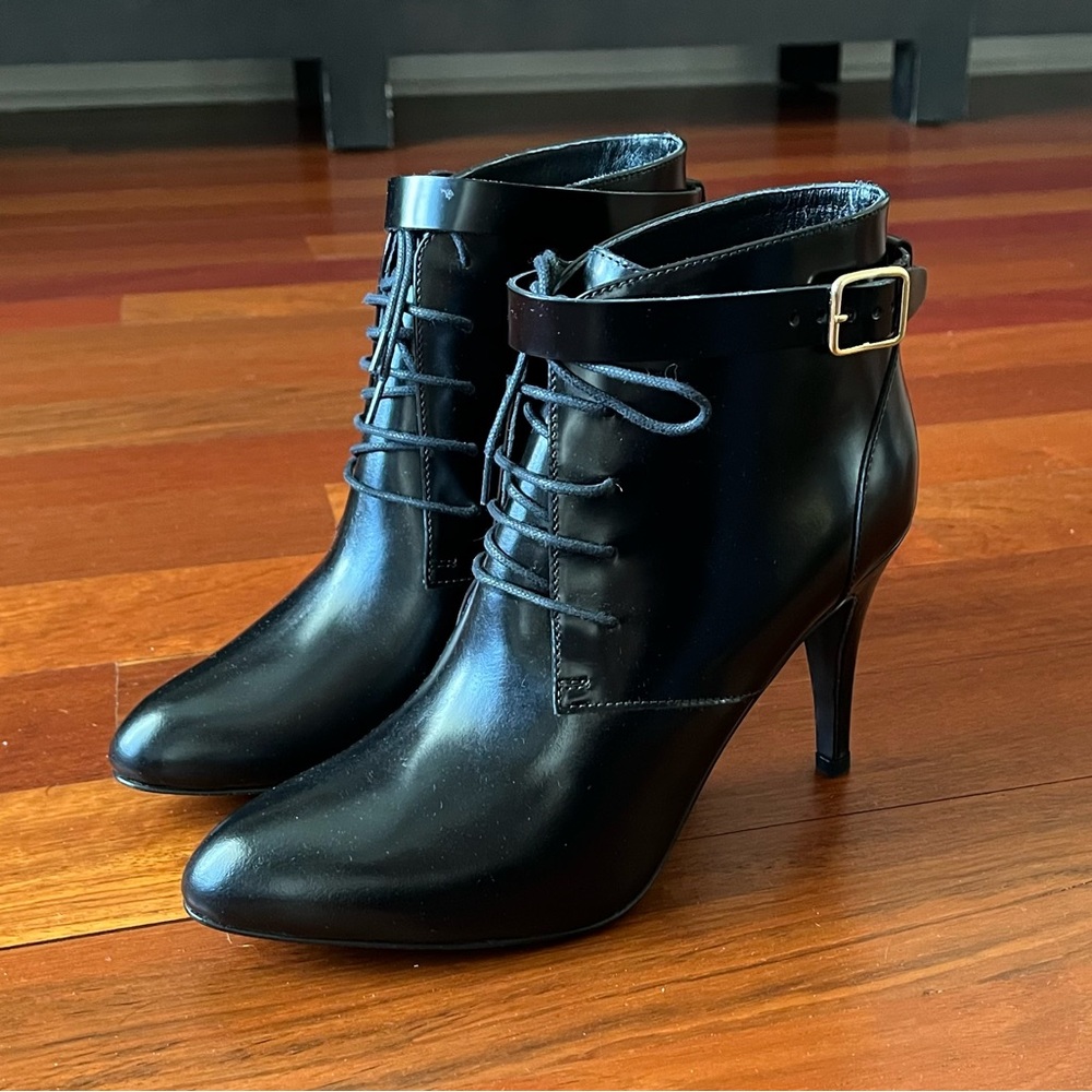 J.Crew Collection High Heel Buckle Boots